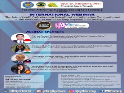 WEBINAR INTERNASIONAL PAFI SEMARANG