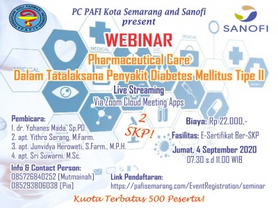 WEBINAR Pharmaceutical Care Dalam Tatalaksana Penyakit Diabetes Melitus Tipe II
