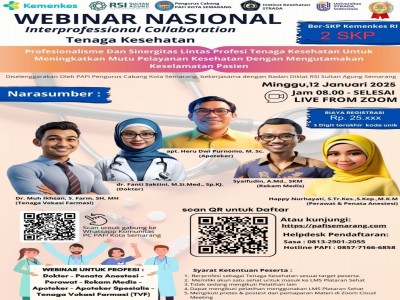 PROFESIONALISME DAN SINERGITAS LINTAS PROFESI TENAGA KESEHATAN UNTUK MENINGKATKAN MUTU PELAYANAN DENGAN MENGUTAMAKAN KESELAMATAN PASIEN